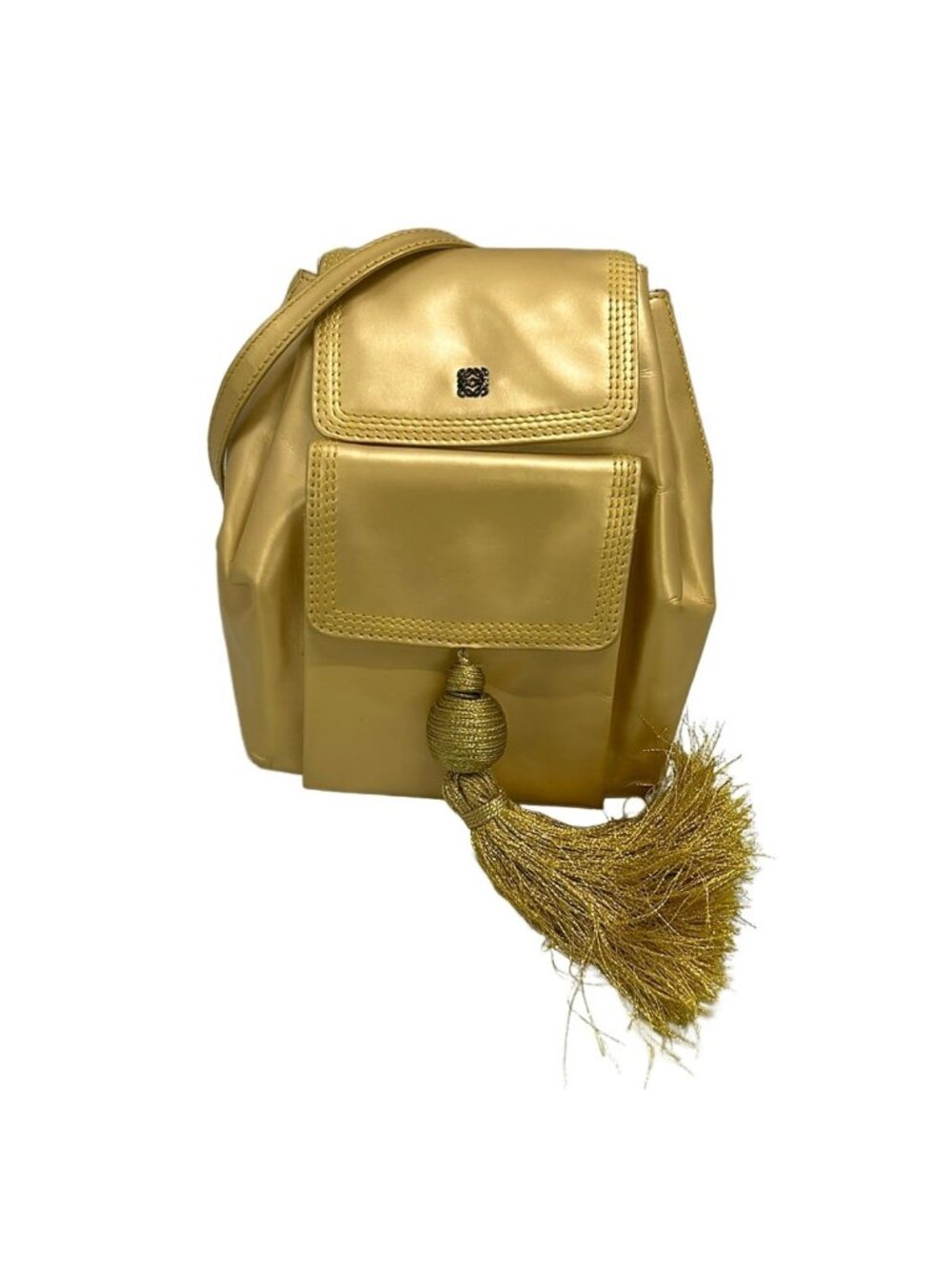 Loewe Gold Mini Bag Tassel Leather
